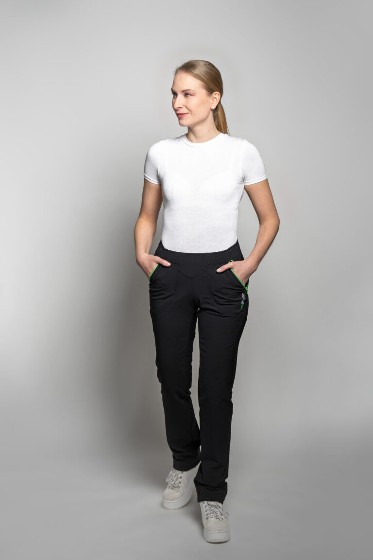 ŽENSKE POHODNE HLAČE BREZ ZADRGE LM300W